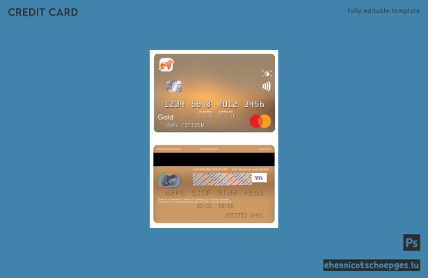 Beispielvorschau der Georgia Bank of Georgia Gold Mastercard
